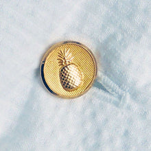 Pineapple Brass Button